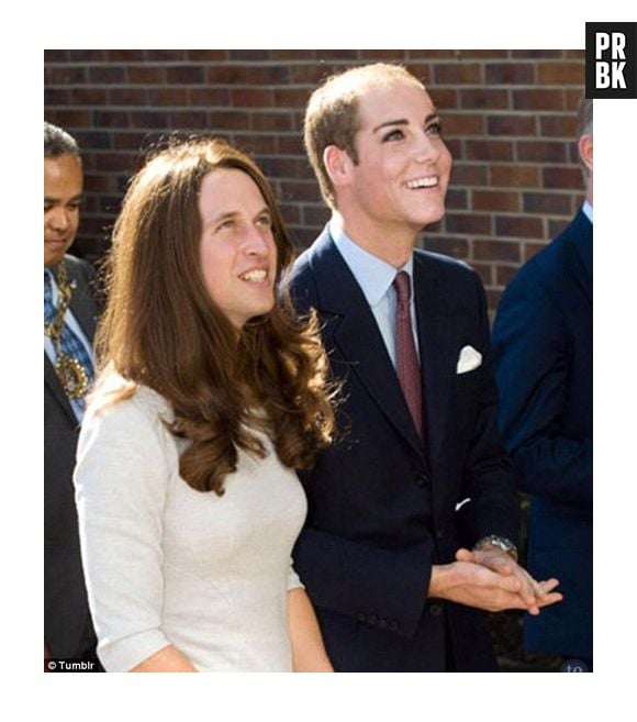 Faceswap da realeza: Kate e seu príncipe William