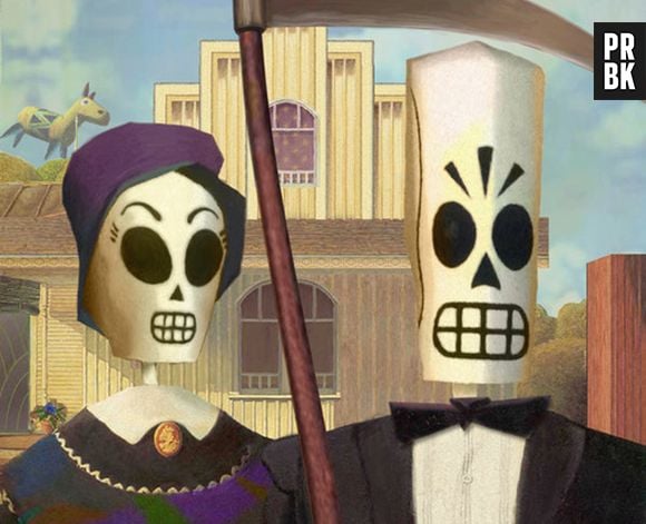 Many e Meche são um casal engraçado em "Grim Fandango"