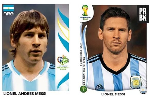 Messi antes e depois