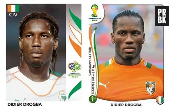 Drogba antes e depois