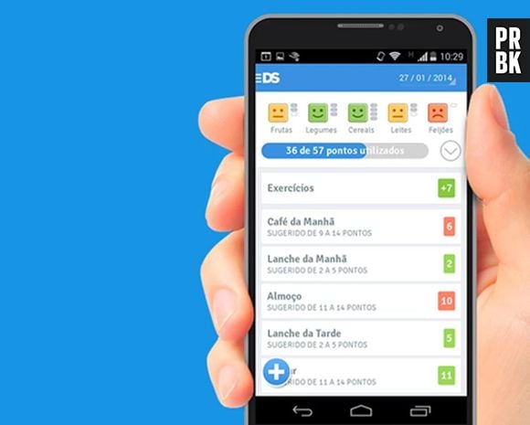 Aplicativo Dieta e Saúde ajuda a controlar sua alimentação