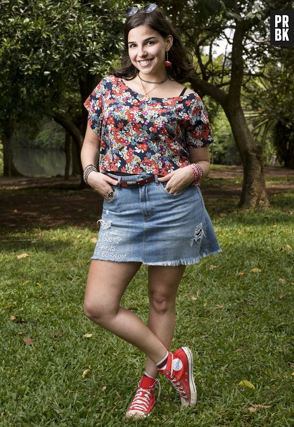 Gabriela Medvedovski interpreta Keyla, do grupo "as five", em "Malhação - Viva a Diferença", novela da Globo