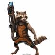  Rocket Raccoon (Bradley Cooper) em imagem detalhada de "Guardi&otilde;es da Gal&aacute;xia" 