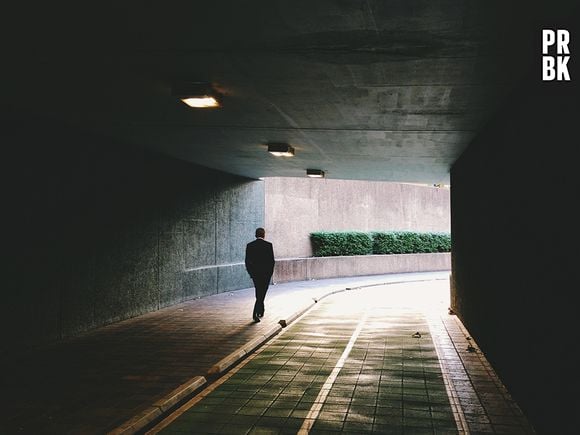 Neste túnel, mais um belo exemplo de foto tirada por um celular