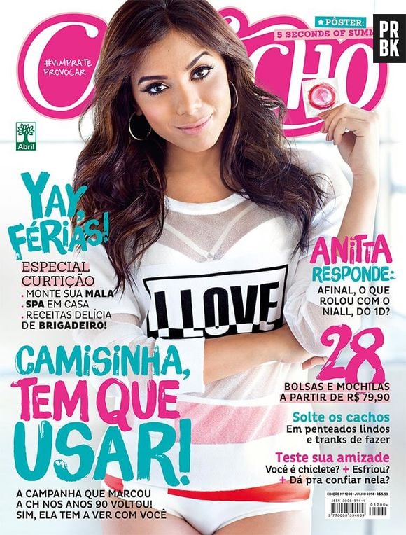 A cantora Anitta é a capa da revista "Capricho" e falou sobre sexo: "Eu tinha 18 anos e morria de medo das consequências"