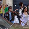 Em "Boogie Oogie", Rafael (Marco Pigossi) conhece Sandra (Isis Valverde), a noiva de Alex (Fernando Belo) um dia antes do acidente