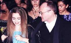 Phil Collins e sua filha Lily Collins