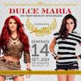 O banner do show de Dulce anunciando a participação de Anitta