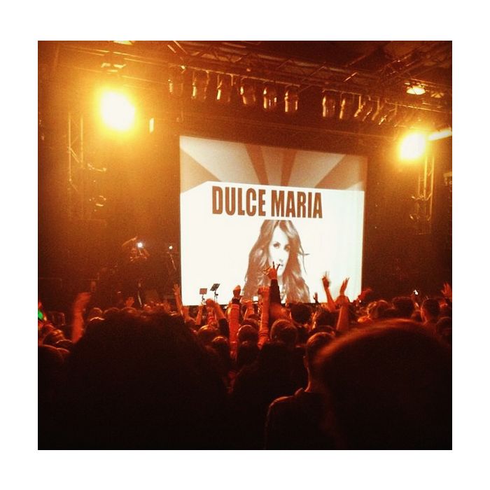 A primeira apresentação em Porto Alegre foi um sucesso e Dulce María até registrou uma foto do público no Instagram