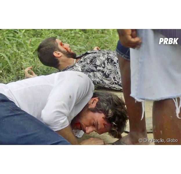 Em "Segundo Sol", Ícaro (Chay Suede) e Beto (Emilio Dantas) são brutalmente espancados