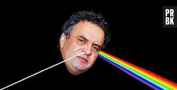 Aécio with lasers