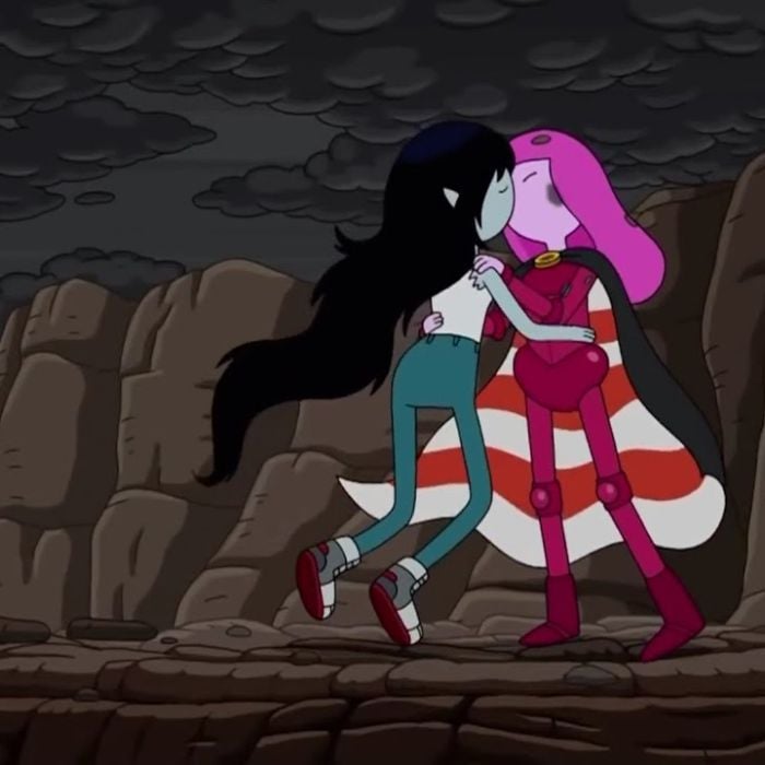 Em &quot;Hora de Aventura&quot;, Princesa Jujuba e Marceline confirmaram romance com beijo no último episódio