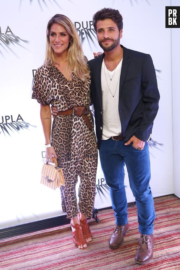 Na coletiva de "Dupla Identidade", Giovanna Ewbank marcou presença e prestigiou o marido Bruno Gagliasso