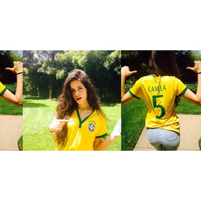 Olha a Camila Cabello fazendo uma super homenagem ao Brasil. Nós adoramos!