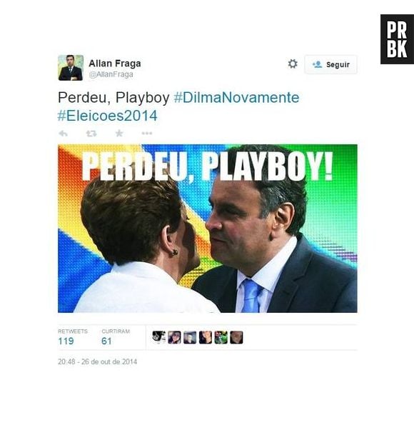 As palavras "Perdeu, playboy" nunca foram tão usadas como no final das Eleições 2014