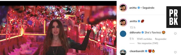 Anitta publicou foto da época de "Paradinha" e Demi Lovato comenta: "Ela é perfeita"