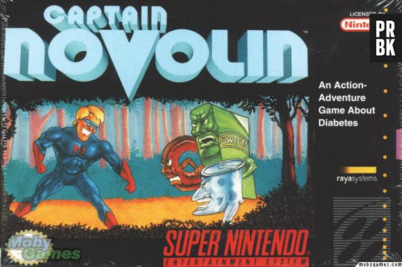 Alguns jogos de Super Nintendo eram educativos, neste o herói devia lutar contra a diabetes...