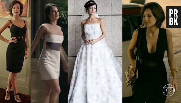 Seja no casamento ou em uma premiação, Maria Clara (Andreia Horta) nunca erra nos vestidos em "Império"