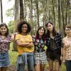 "Malhação - Viva a Diferença": Lica (Manoela Aliperti), Ellen (Heslaine Vieira), Tina (Ana Hikari), Benê (Daphne Bozaski) e Keyla (Gabriela Medvedovski) formam as Five