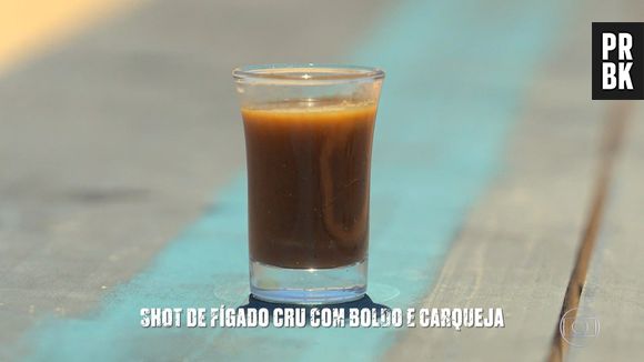 Em "No Limite", foi servido shot de fígado cru com gengibre