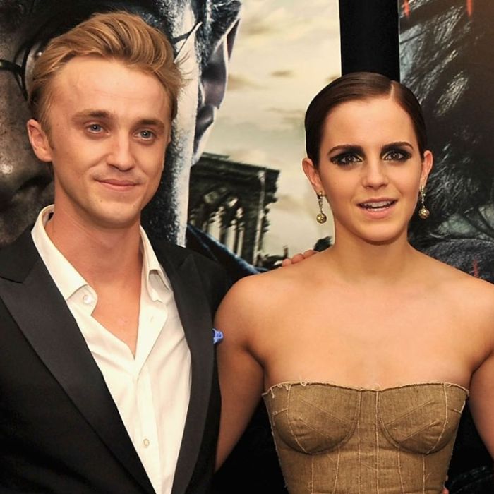 Emma Watson e Tom Felton de &quot;Harry Potter&quot; já foram crush um do outro