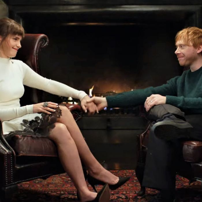 &quot;Harry Potter&quot;: Emma Watson e Rupert Grint estavam juntos no especial. Tudo indica que atriz viajou até o Canadá para gravar com o astro
