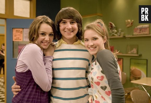 Elenco de "Hannah Montana": Miley Cyrus, Mitchel Musso e Emily Osment