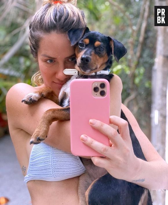 Giovanna Ewbank resgatou sua pet, Lasanha, da rua