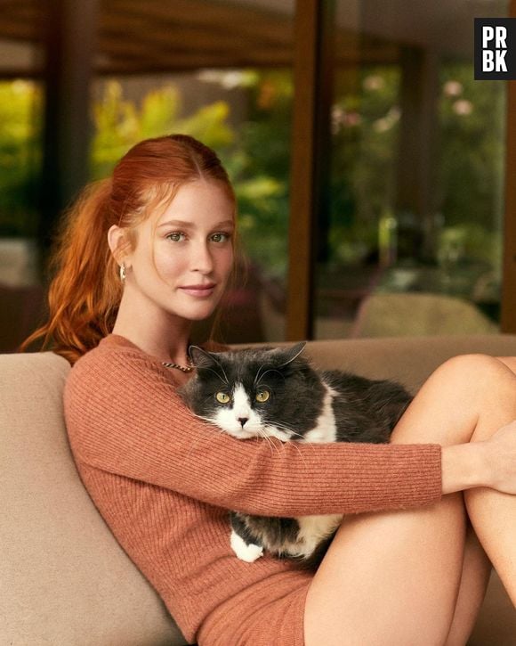 Marina Ruy Barbosa e sua gatinha