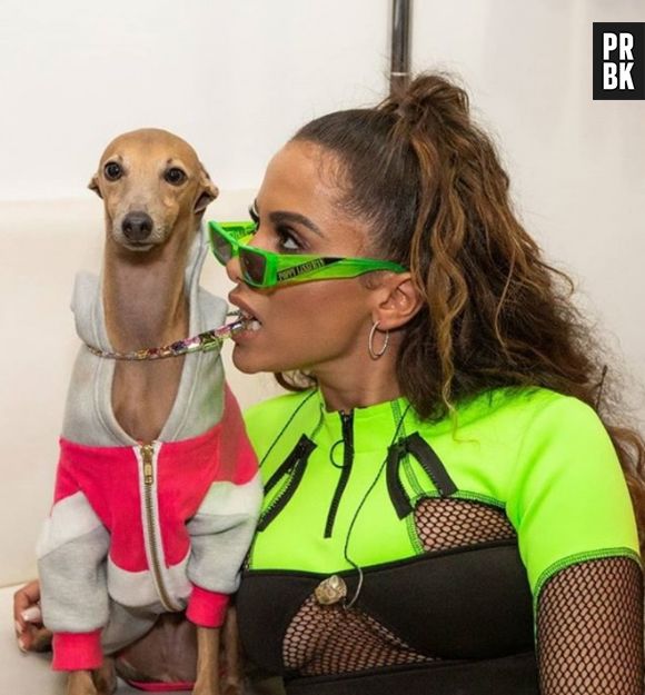 Anitta e seu cachorro Plínio são uma dupla de sucesso