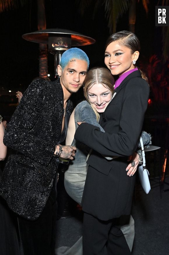 Zendaya, Hunter Schafer e Dominic Fike: elenco de "Euphoria" se encontra em festa pós-Oscar