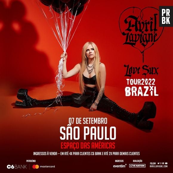 Avril Lavigne no Brasil: cantora se apresenta no Rock in Rio e em São Paulo, em setembro