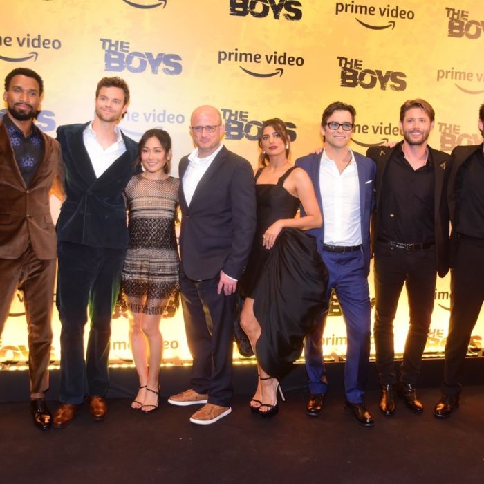 Elenco e criador de &quot;The Boys&quot; participaram de première do último episódio da 3ª temporada que aconteceu no Brasil