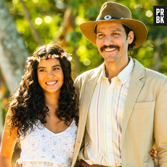 "Pantanal": Muda (Bella Campos) e Tibério (Guito) também vão se casar 