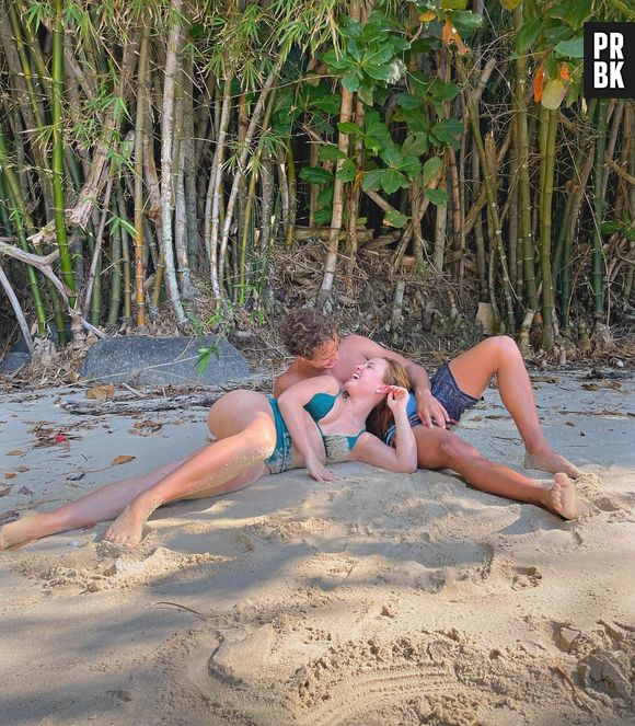 André Luiz Frambach e Larissa Manoela fazem foto fofa juntos