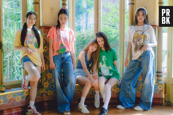 NewJeans é formado por Minji, Hanni, Danielle, Haerin e Hyein