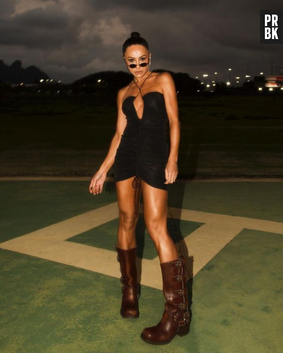 Rock in Rio: Sabrina Sato foi com vestido e bota