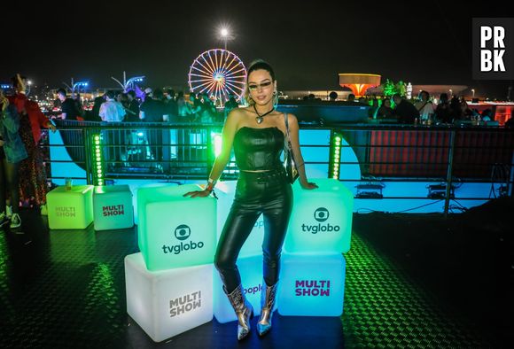 Rock in Rio: Giovanna Lancellotti foi com look preto