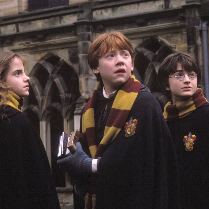 &quot;Harry Potter e a Câmara Secreta&quot; traz de volta Harry (Daniel Radcliffe), Hermione (Emma Watson) e Rony (Rupert Grint)