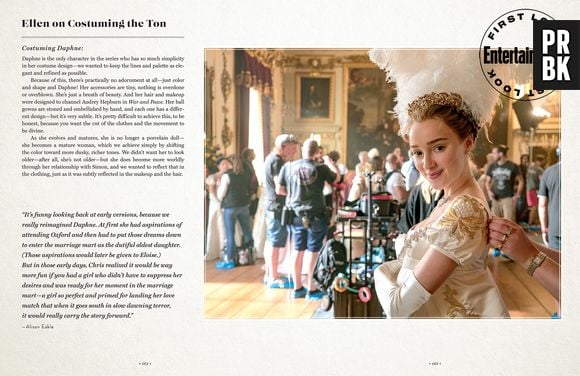 "Inside Bridgerton": designer de figurino da série explica looks de Daphne (Phoebe Dynevor) em livro de bastidores