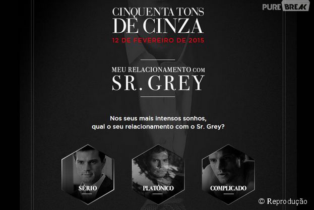 Aplicativo de "Cinquenta Tons de Cinza" permite usuário a definir status de relacionamento com Christian Grey no Facebook