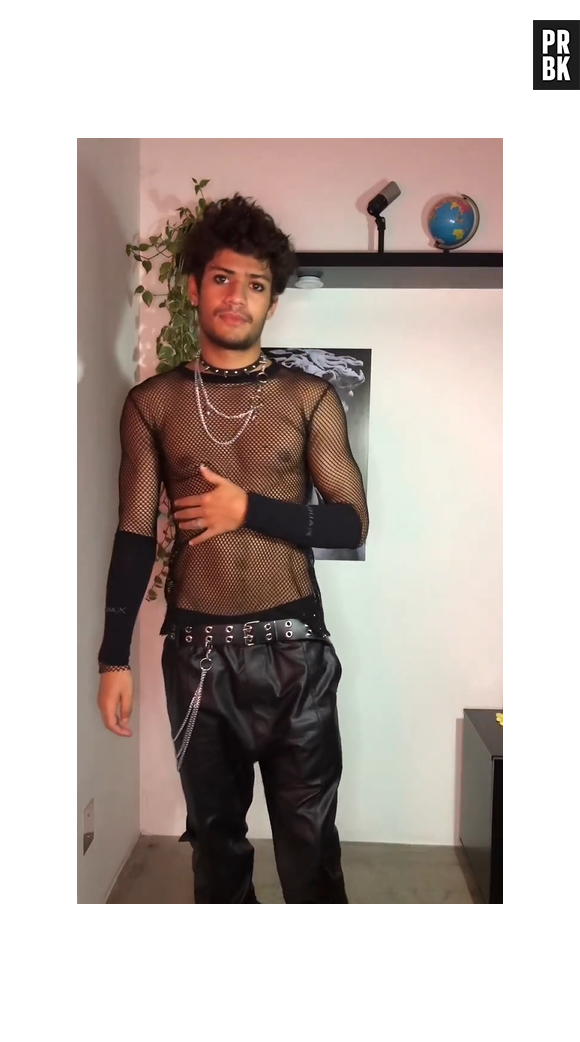 "BBB23": Gabriel Santana gosta de moda "genderless", apostando em peças mais justa e transparências