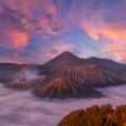 Monte Bromo é um vulcão na Indonésia