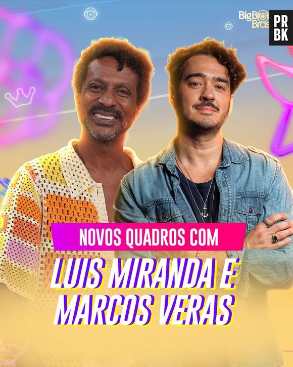 BBB anuncia Luísa Miranda e Marcos Veras como apresentadores de quadros do BBB24