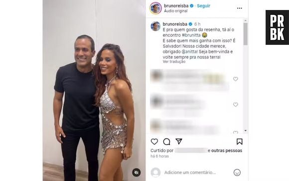 "Flerte" entre Anitta e prefeito de Salvador acaba em casos de família