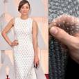  J&aacute; o vestido de Marion Cotillard foi comparado a uma folha de pl&aacute;stico bolha Rep, durante o o Oscar 2015 