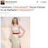 Nicole Kidman também não passou despercebida no tapete vermelho