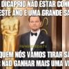 E mais uma menção honrosa ao Leonardo DiCaprio 