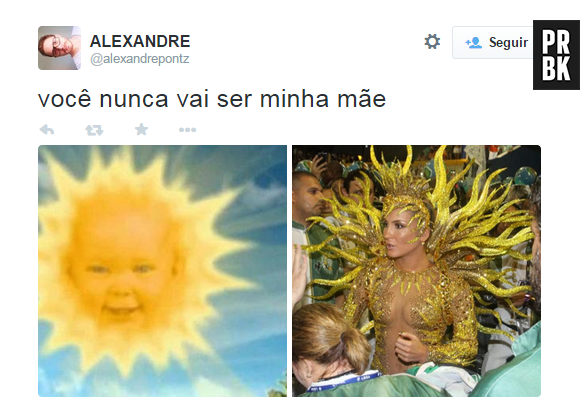 Teria sido a fantasia de Claudia Leitte inspirada no Sol de Teletubbies?