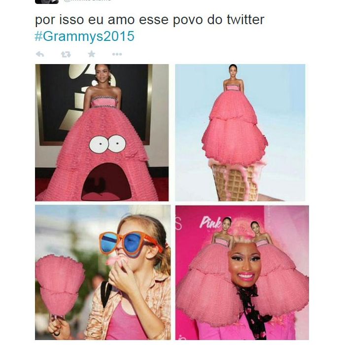  O vestido de Rihanna do Grammy 2015 virou piada na internet 